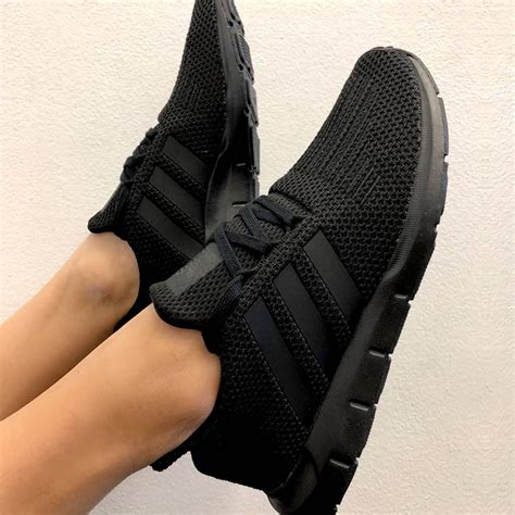 all black Adidas sneakers women's